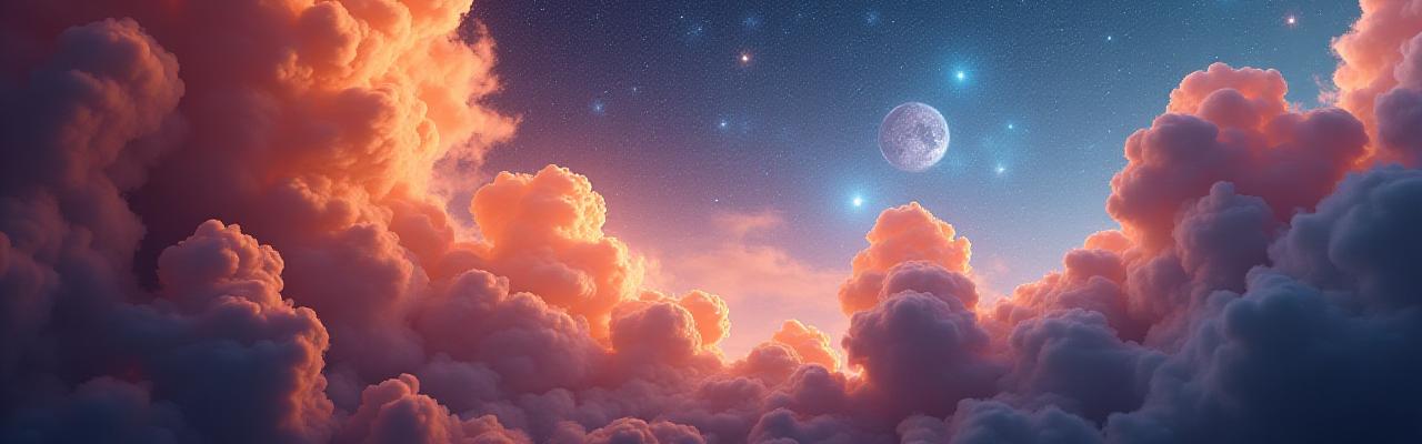 Красочная космическая туманность