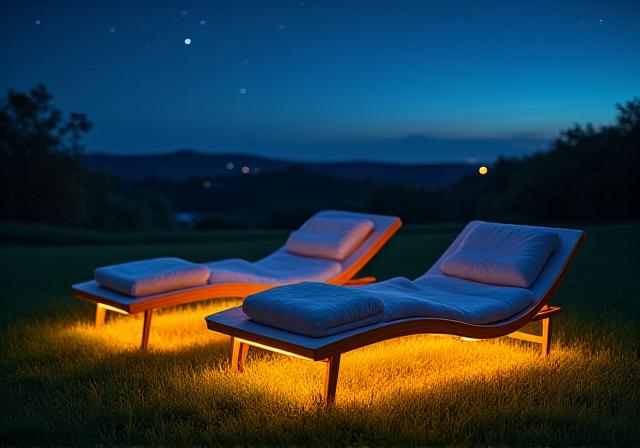 Специальные шезлонги для наблюдения за метеорами