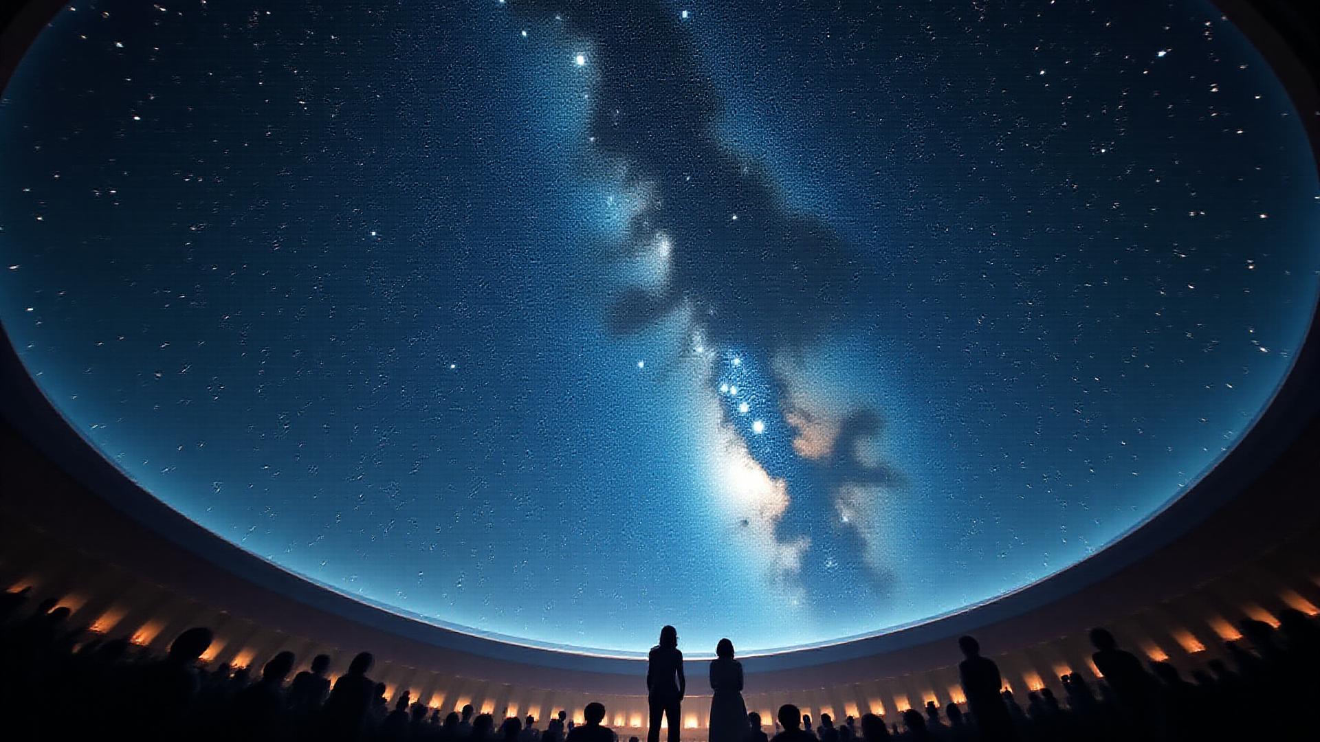 Купол планетария Хайдена с изображением Млечного пути